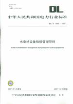 水電站設(shè)備檢修管理導(dǎo)則  DL/T 1066-2007